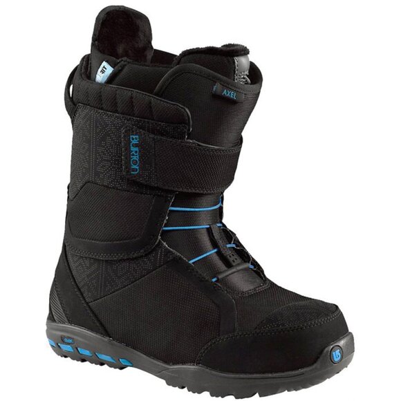 NEW $280 Burton Axel Womens Snowboard Boots! Black With Blue Trim Size 5 - Picture 1 of 1